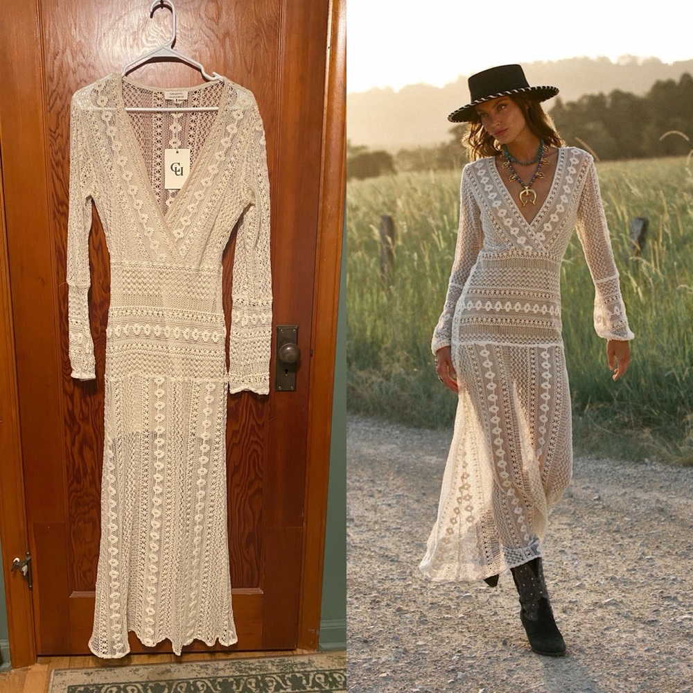 Chasing Unicorns Georgia on my Mind Crochet Gown